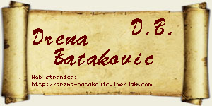 Drena Bataković vizit kartica